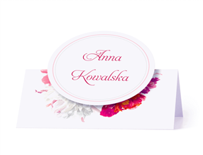 Winietka weselna z kwiatami piwonii